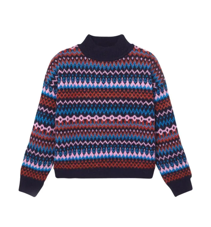 Women Christmas Jumper 8211 Navy Blue Print Promod Jumpers And Cardigans Women Christmas Jumper 8211 Navy Blue Print Promod Jumpers And Cardigans