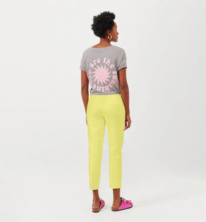 Women Cigarette Trousers 8211 Anise Green Promod Trousers