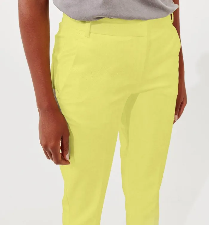 Women Cigarette Trousers 8211 Anise Green Promod Trousers
