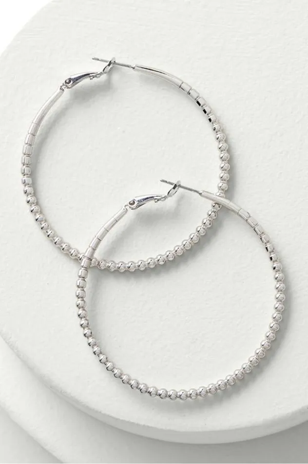 Women Circa Hoop Earring Silver Soft Surroundings Earrings