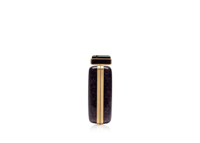 Women Clutches Tom Ford Glitter Plexiglass 001 Lock Minaudiere Dahlia