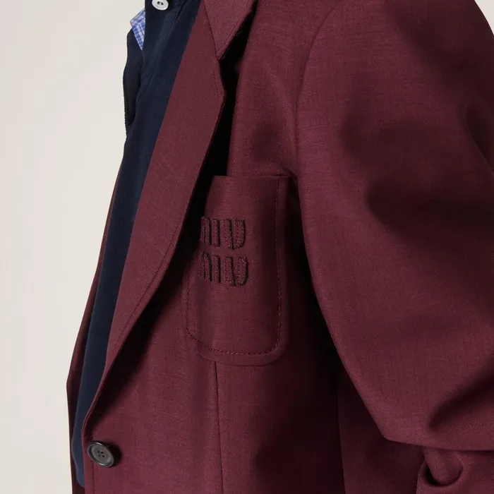 Women Coats And Jackets Miu Miu Singlebreasted Mohair Jacket Amaranth Redmaize Yellow Women Coats And Jackets Miu Miu Singlebreasted Mohair Jacket Amaranth Redmaize Yellow