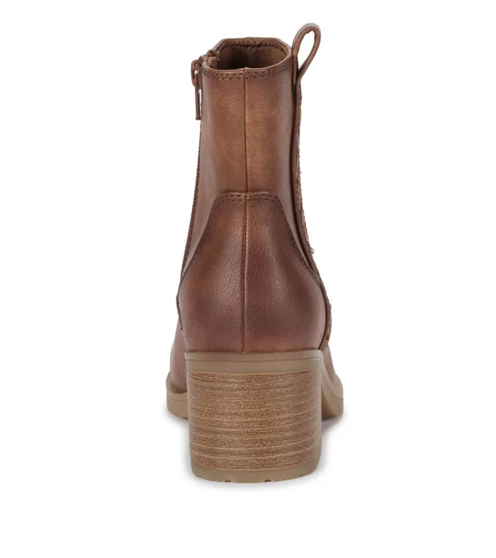 Women Covina Block Heel Bootie Brush Brown Baretraps Booties