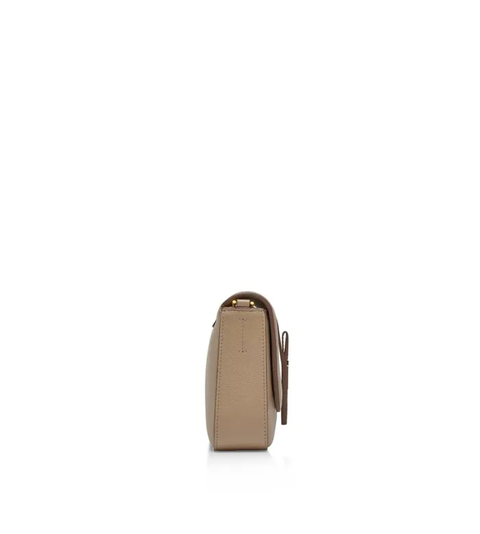 Women Cross Body Bags Tom Ford Grain Leather Tf Chain Shoulder Bag Silk Taupe