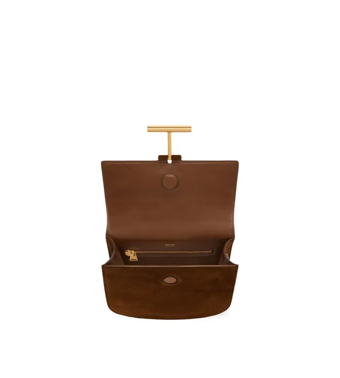 Women Cross Body Bags Tom Ford Suede And Leather Tara Mini Crossbody Whisky