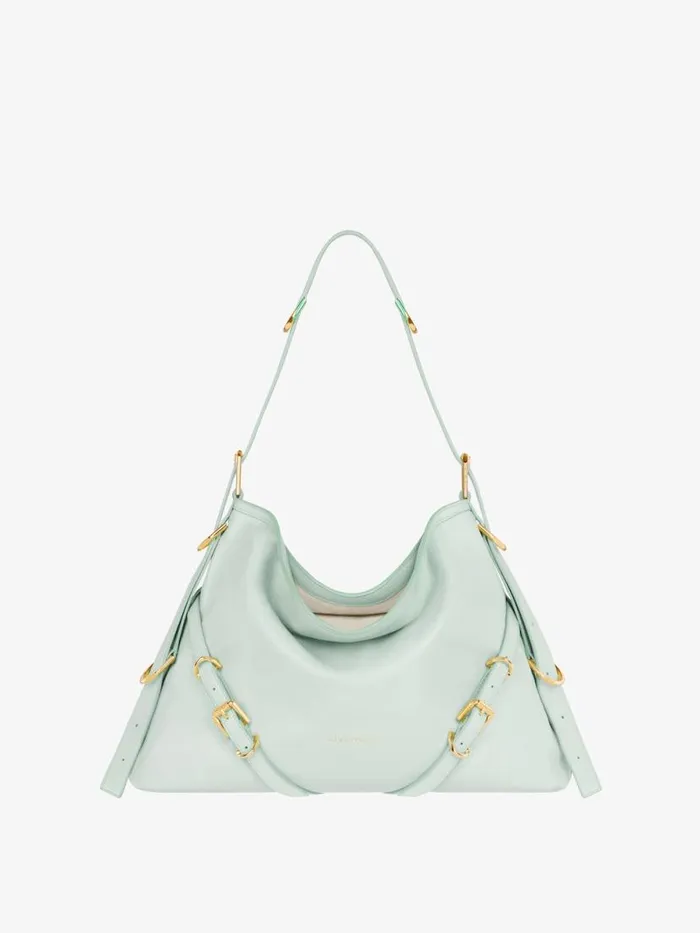 Women Crossbody Bags Givenchy Medium Voyou Bag In Leather Celadon