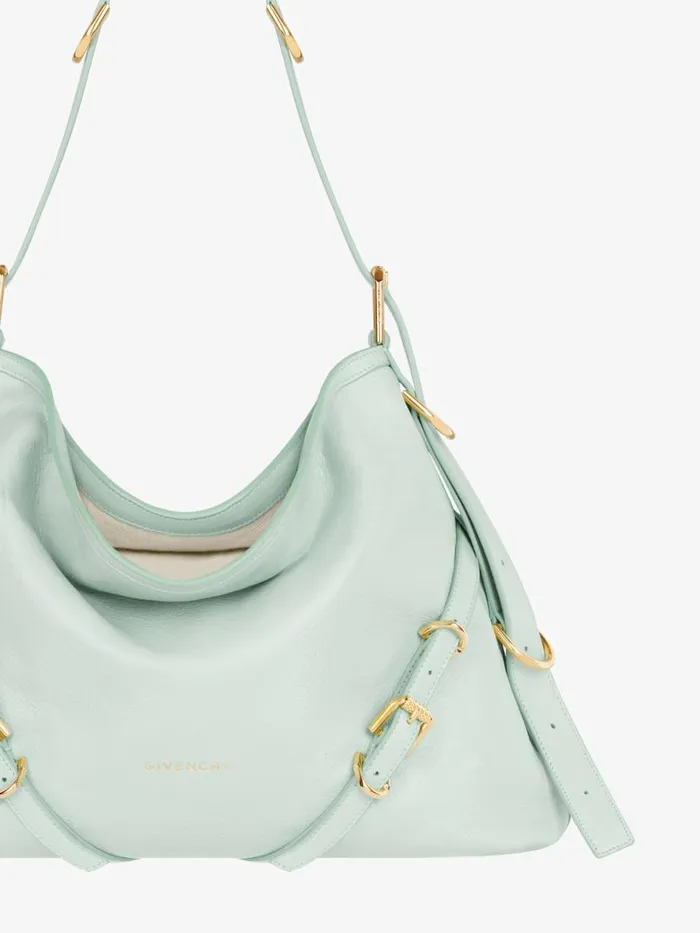 Women Crossbody Bags Givenchy Medium Voyou Bag In Leather Celadon