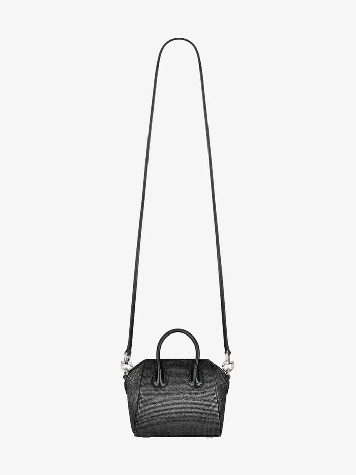 Women Crossbody Bags Givenchy Micro Antigona Bag In Satin With Strass Black Women Crossbody Bags Givenchy Micro Antigona Bag In Satin With Strass Black