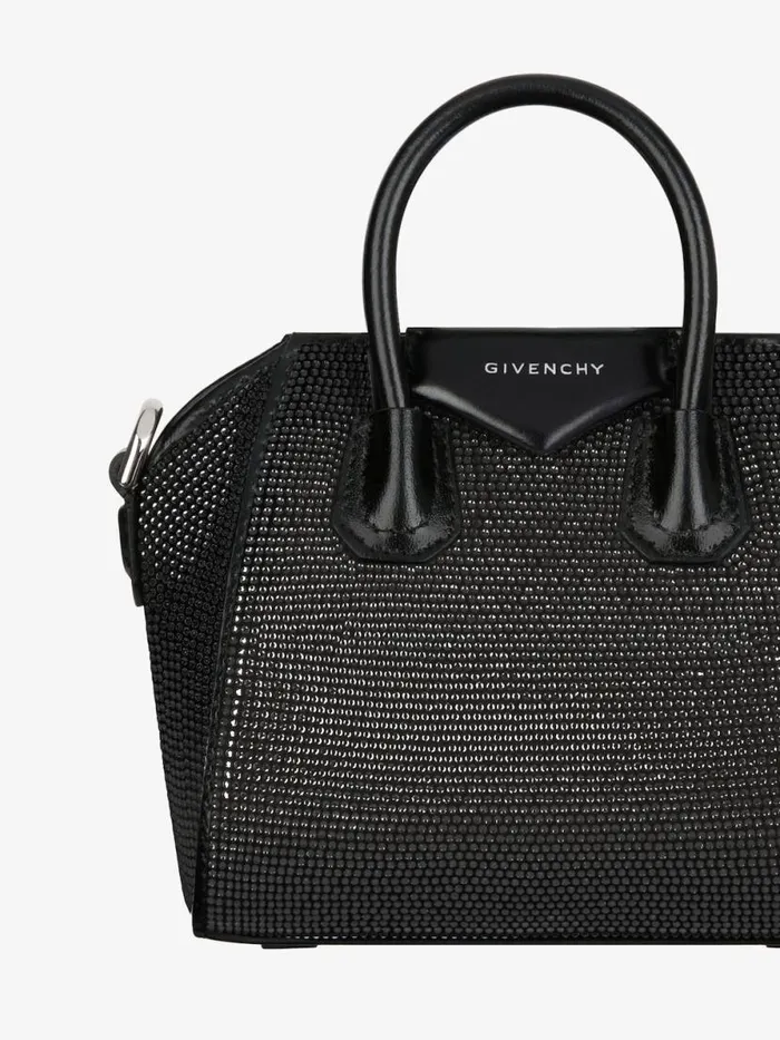 Women Crossbody Bags Givenchy Micro Antigona Bag In Satin With Strass Black Women Crossbody Bags Givenchy Micro Antigona Bag In Satin With Strass Black