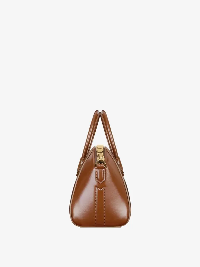 Women Crossbody Bags Givenchy Mini Antigona Bag In Box Leather Walnut Brown Women Crossbody Bags Givenchy Mini Antigona Bag In Box Leather Walnut Brown