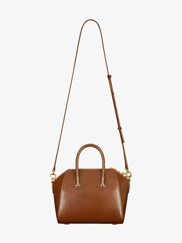 Women Crossbody Bags Givenchy Mini Antigona Bag In Box Leather Walnut Brown Women Crossbody Bags Givenchy Mini Antigona Bag In Box Leather Walnut Brown