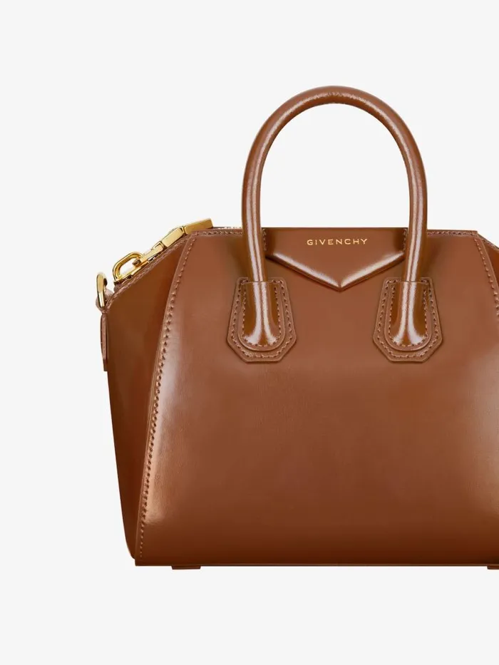 Women Crossbody Bags Givenchy Mini Antigona Bag In Box Leather Walnut Brown Women Crossbody Bags Givenchy Mini Antigona Bag In Box Leather Walnut Brown