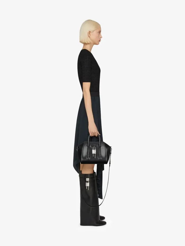 Women Crossbody Bags Givenchy Mini Antigona Lock Bag In Box Leather Black Women Crossbody Bags Givenchy Mini Antigona Lock Bag In Box Leather Black