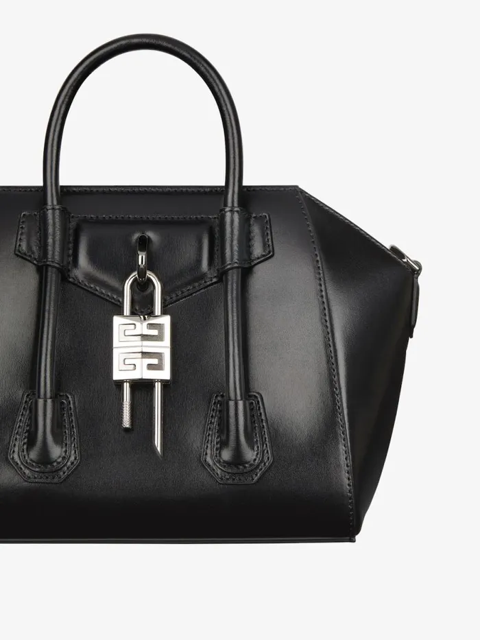 Women Crossbody Bags Givenchy Mini Antigona Lock Bag In Box Leather Black Women Crossbody Bags Givenchy Mini Antigona Lock Bag In Box Leather Black