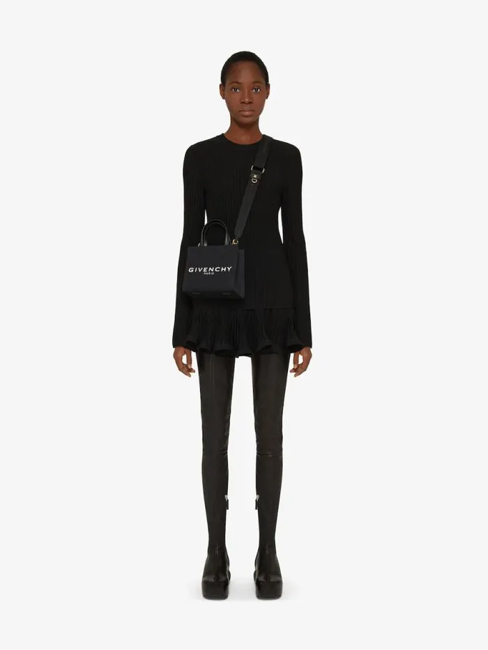 Women Crossbody Bags Givenchy Mini GTote Shopping Bag In Canvas Black Women Crossbody Bags Givenchy Mini GTote Shopping Bag In Canvas Black