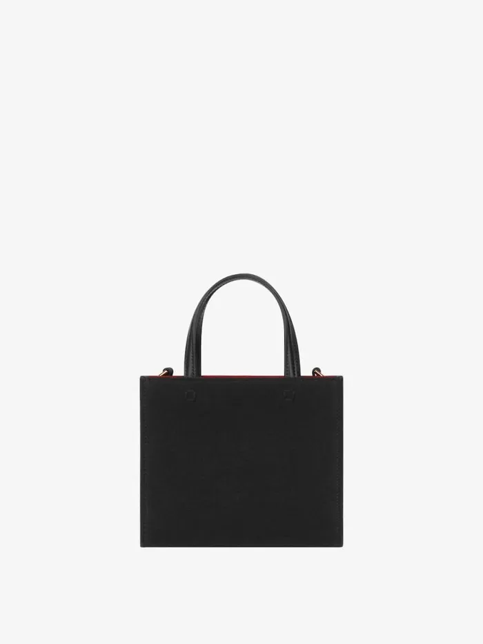 Women Crossbody Bags Givenchy Mini GTote Shopping Bag In Canvas Black Women Crossbody Bags Givenchy Mini GTote Shopping Bag In Canvas Black