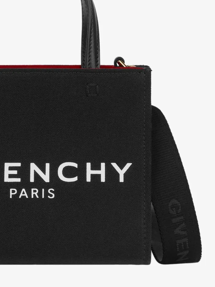 Women Crossbody Bags Givenchy Mini GTote Shopping Bag In Canvas Black Women Crossbody Bags Givenchy Mini GTote Shopping Bag In Canvas Black