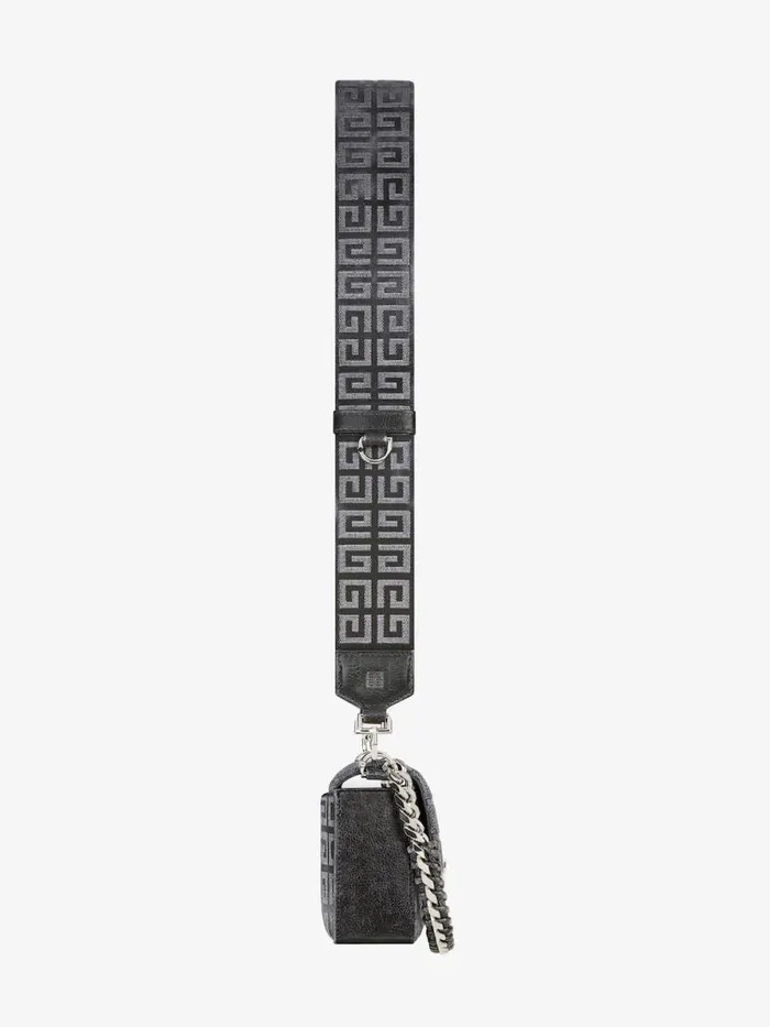Women Crossbody Bags Givenchy Small 4G Bag In Lurex Embroidery With Chain Dark Grey