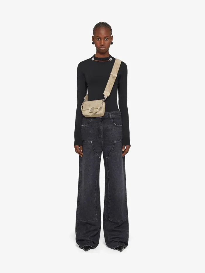 Women Crossbody Bags Givenchy Small 4G Bag In Lurex Embroidery With Chain Dusty Golden Women Crossbody Bags Givenchy Small 4G Bag In Lurex Embroidery With Chain Dusty Golden