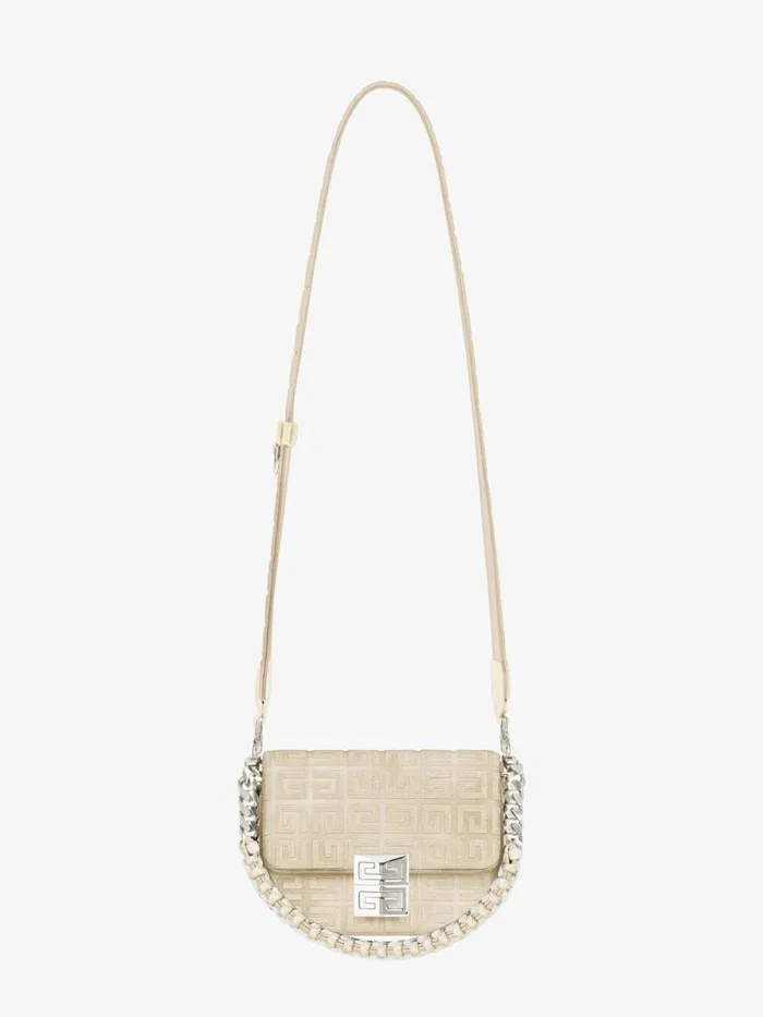 Women Crossbody Bags Givenchy Small 4G Bag In Lurex Embroidery With Chain Dusty Golden Women Crossbody Bags Givenchy Small 4G Bag In Lurex Embroidery With Chain Dusty Golden