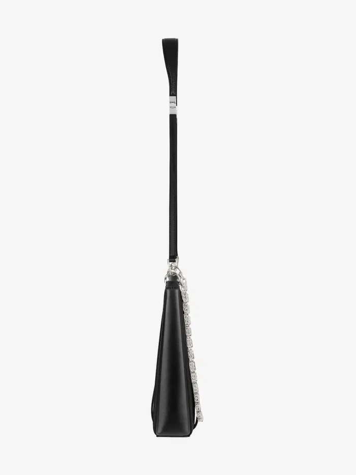 Women Crossbody Bags Givenchy Small Cut Out Bag In Box Leather With Chain Black