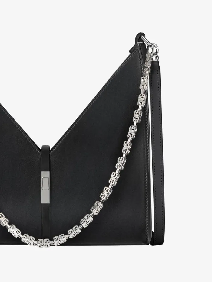 Women Crossbody Bags Givenchy Small Cut Out Bag In Box Leather With Chain Black