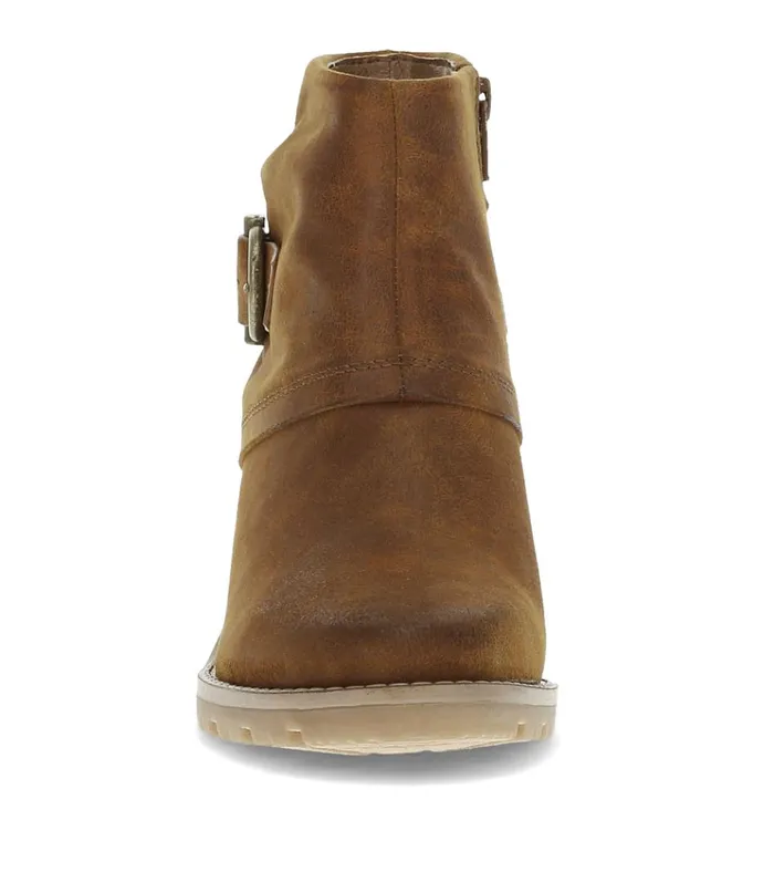 Women Deborah Block Heel Bootie Toffee Baretraps Booties
