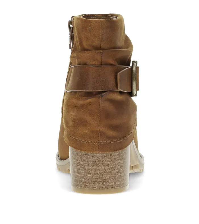 Women Deborah Block Heel Bootie Toffee Baretraps Booties