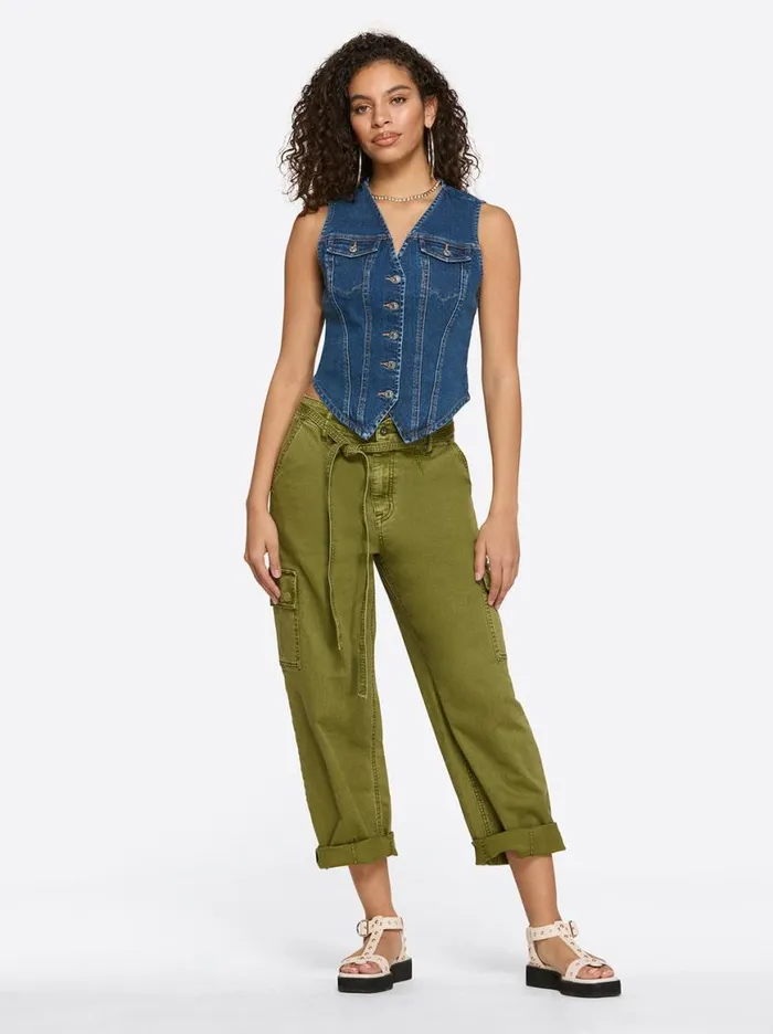 Women Denim Vest In Presence Jessica Simpson Denim