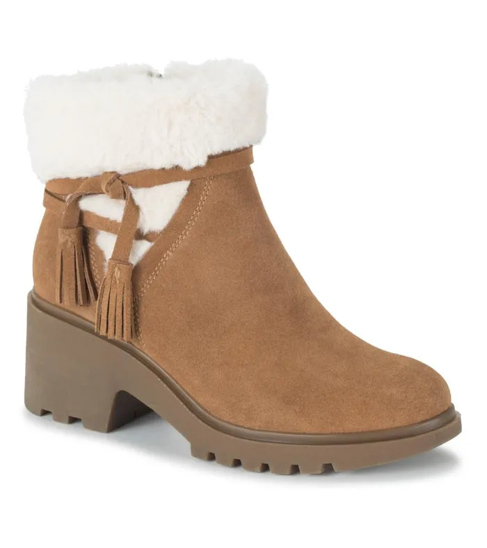 Women Dolors Cold Weather Bootie Cognac Baretraps Booties