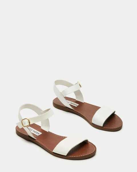 Women DONDDI WHITE LEATHER White Leather Steve Madden Sandals Women DONDDI WHITE LEATHER White Leather Steve Madden Sandals