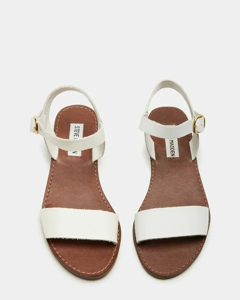 Women DONDDI WHITE LEATHER White Leather Steve Madden Sandals Women DONDDI WHITE LEATHER White Leather Steve Madden Sandals