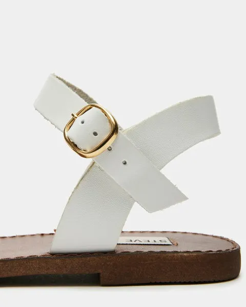 Women DONDDI WHITE LEATHER White Leather Steve Madden Sandals Women DONDDI WHITE LEATHER White Leather Steve Madden Sandals