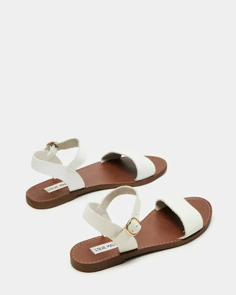 Women DONDDI WHITE LEATHER White Leather Steve Madden Sandals Women DONDDI WHITE LEATHER White Leather Steve Madden Sandals