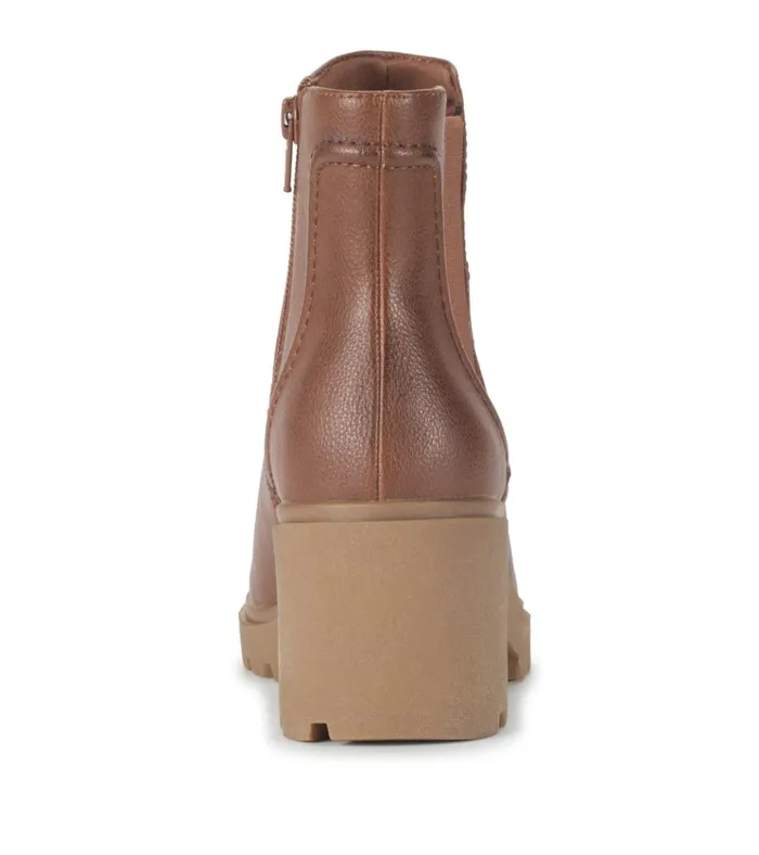 Women Draya Chelsea Boot Brush Brown Baretraps Booties