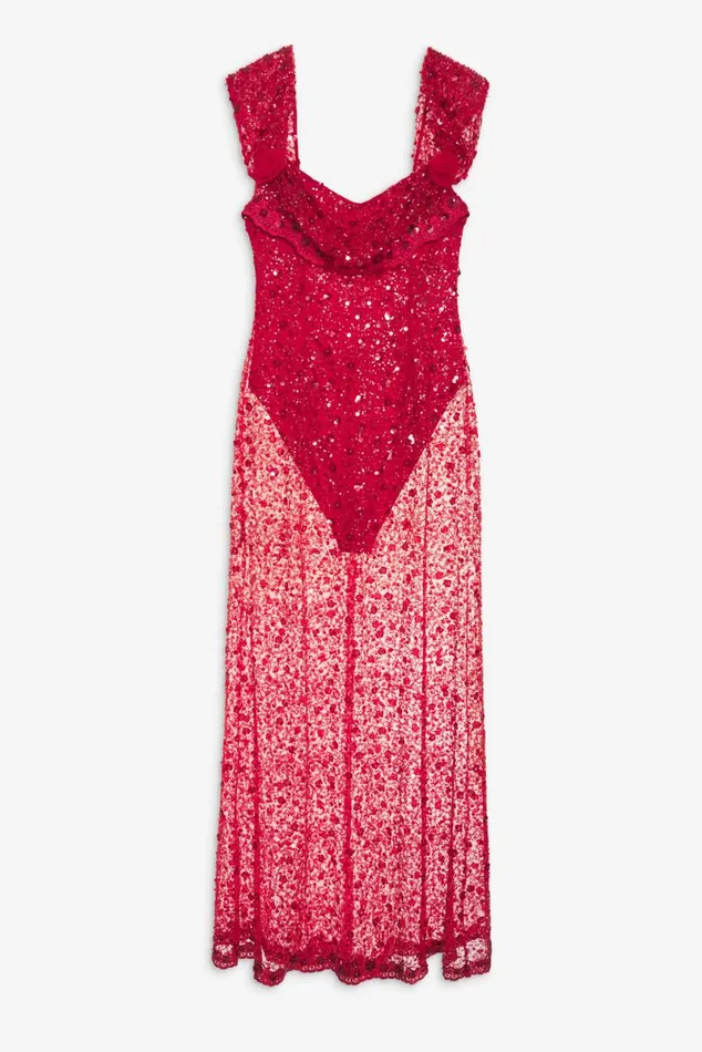 Women Dresses For Love and Lemons Amara Maxi Dress Red
