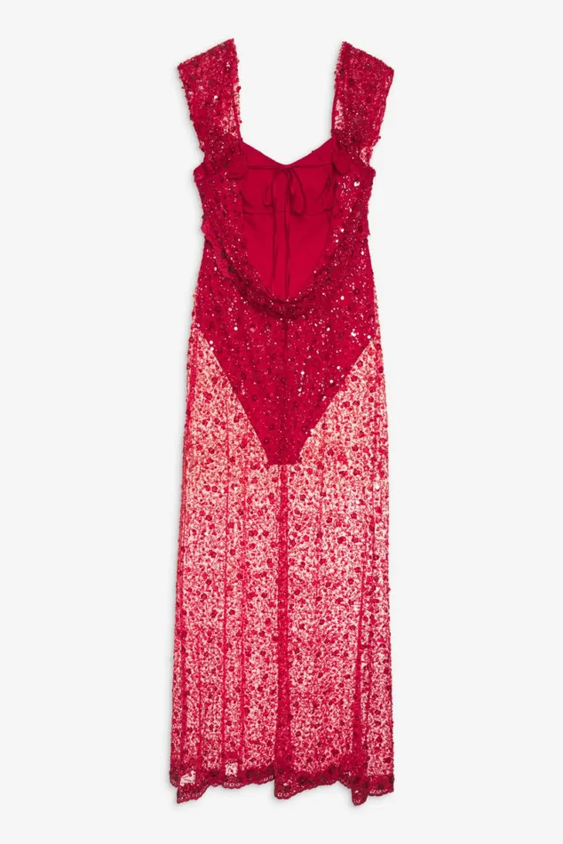 Women Dresses For Love and Lemons Amara Maxi Dress Red