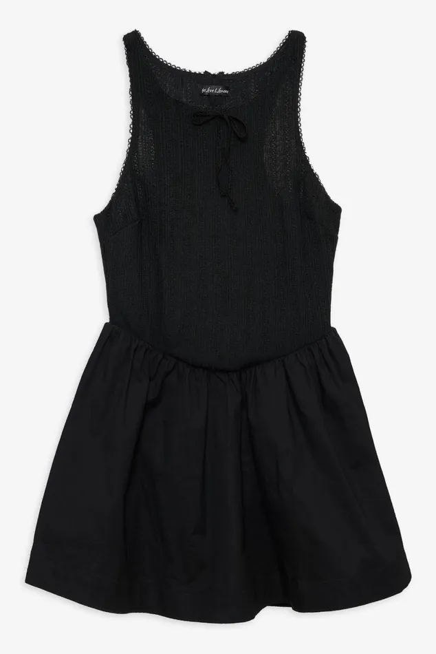 Women Dresses For Love and Lemons Billie Pointelle Mini Dress Black Women Dresses For Love and Lemons Billie Pointelle Mini Dress Black