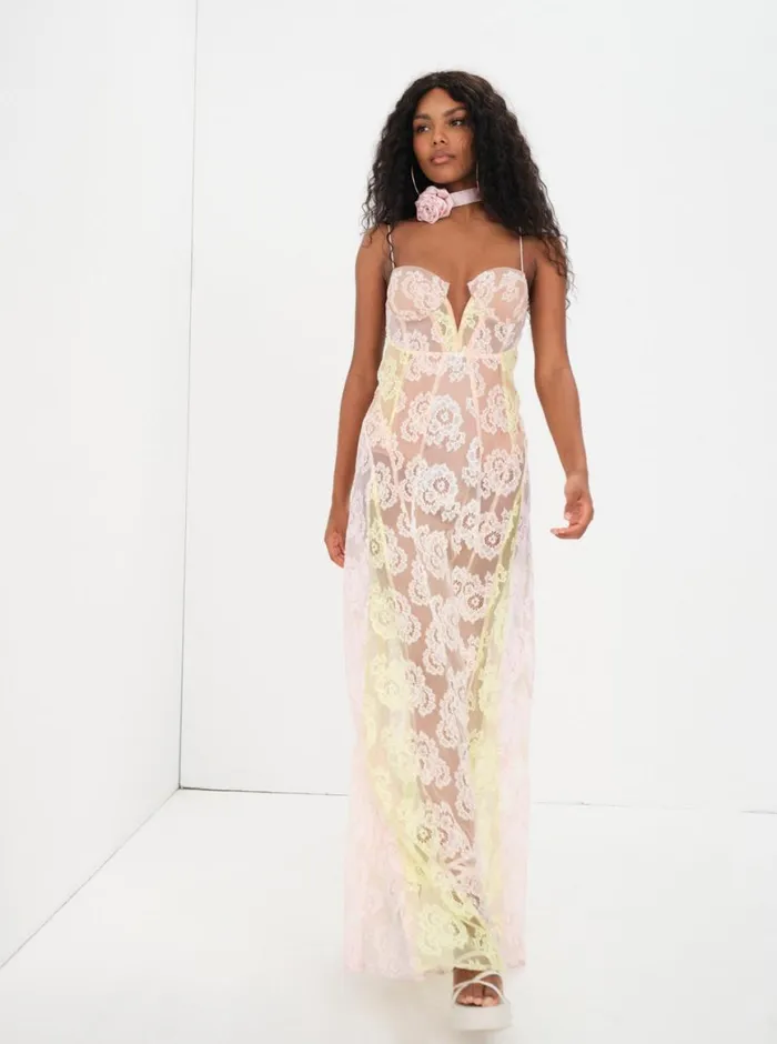 Women Dresses For Love and Lemons Blossom Maxi Dress Multi