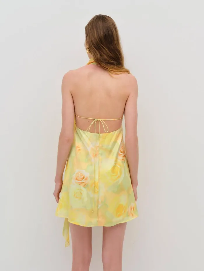 Women Dresses For Love and Lemons Carla Mini Dress Yellow Women Dresses For Love and Lemons Carla Mini Dress Yellow