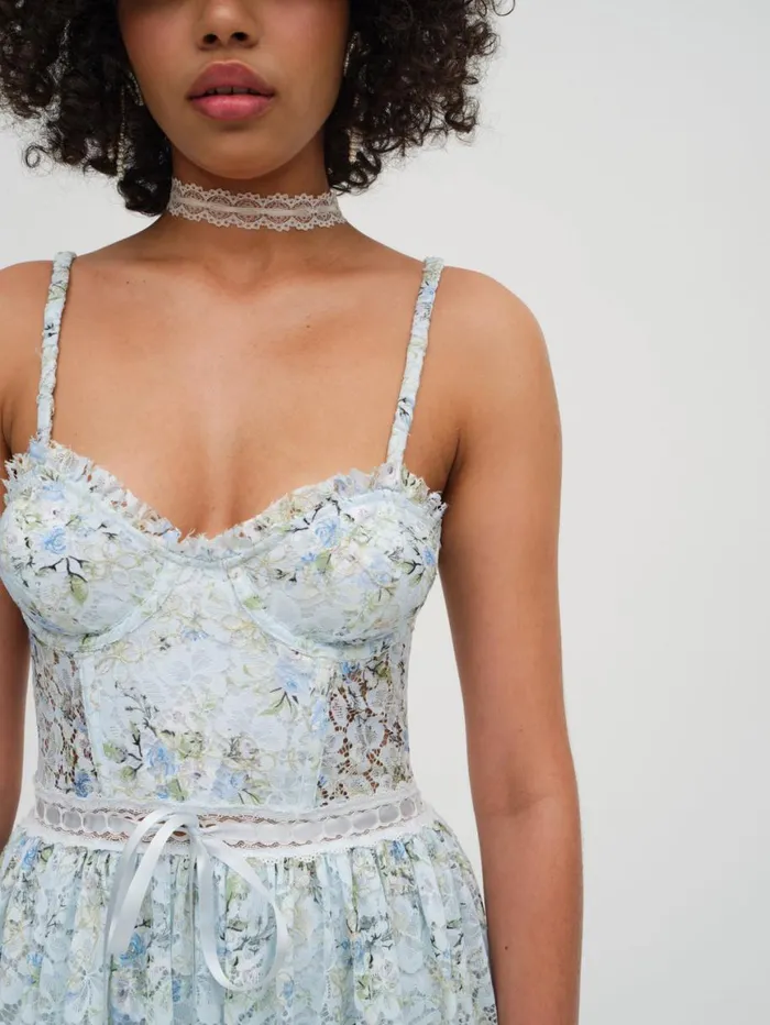 Women Dresses For Love and Lemons Cecelia Lace Maxi Dress Blue Women Dresses For Love and Lemons Cecelia Lace Maxi Dress Blue