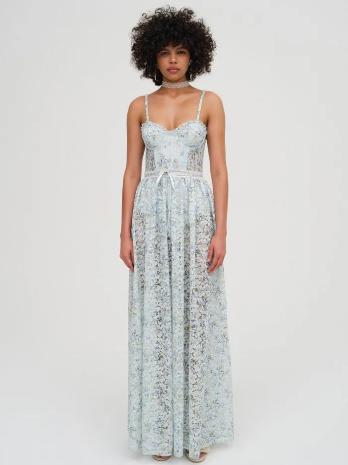 Women Dresses For Love and Lemons Cecelia Lace Maxi Dress Blue Women Dresses For Love and Lemons Cecelia Lace Maxi Dress Blue