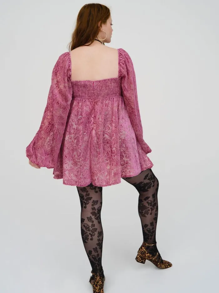 Women Dresses For Love and Lemons Francesca Mini Dress Purple