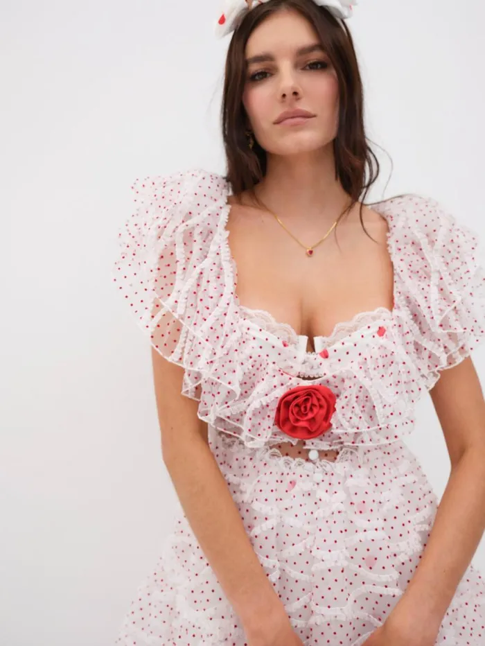 Women Dresses For Love and Lemons Ilaria Mini Dress White