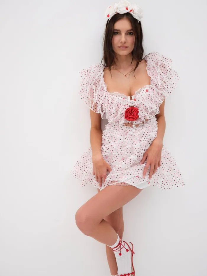 Women Dresses For Love and Lemons Ilaria Mini Dress White