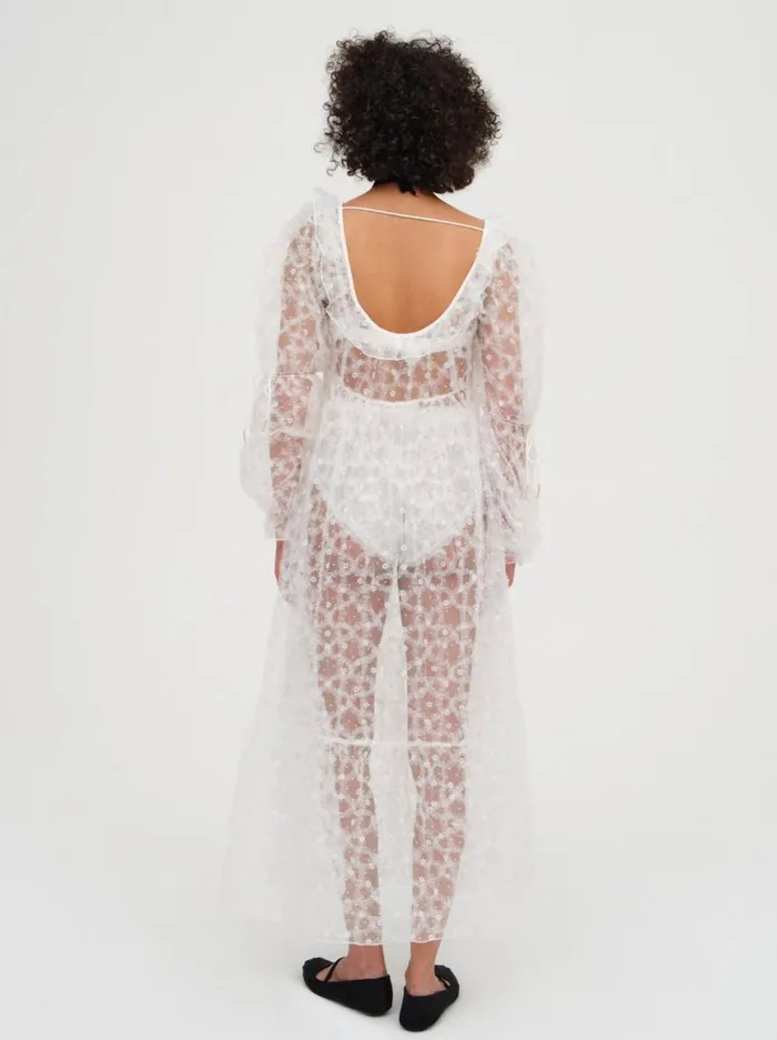 Women Dresses For Love and Lemons Kalea Tulle Maxi Dress White Women Dresses For Love and Lemons Kalea Tulle Maxi Dress White