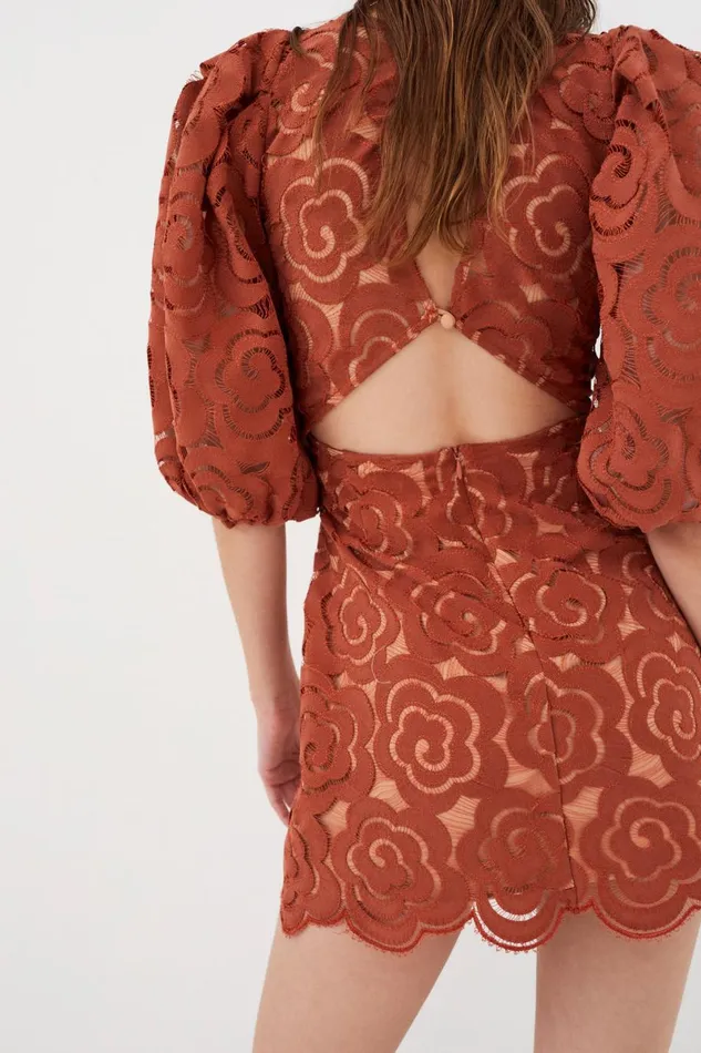Women Dresses For Love and Lemons Letitia Mini Dress Red