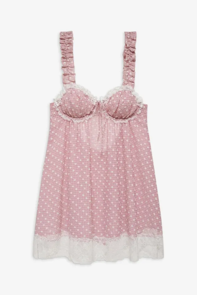 Women Dresses For Love and Lemons Melanie Mini Dress Pink Women Dresses For Love and Lemons Melanie Mini Dress Pink