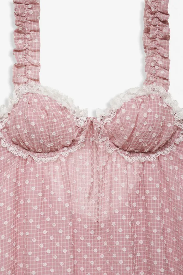 Women Dresses For Love and Lemons Melanie Mini Dress Pink Women Dresses For Love and Lemons Melanie Mini Dress Pink