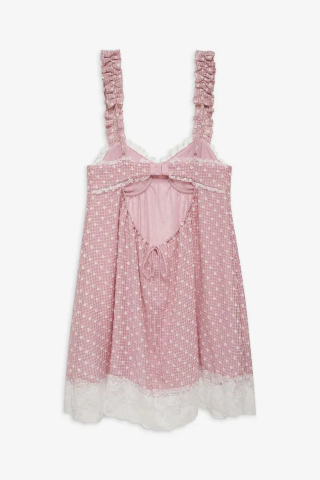 Women Dresses For Love and Lemons Melanie Mini Dress Pink Women Dresses For Love and Lemons Melanie Mini Dress Pink